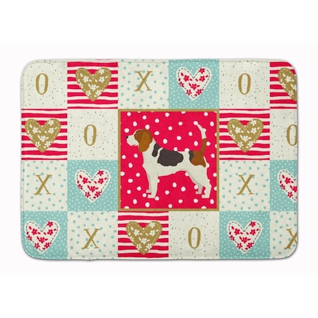 Carolines Treasures 19 x 27 in. Beagle Love Machine Washable Memory Foam Mat CK5909RUG